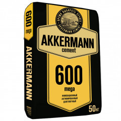 Цемент ЦЕМ I 52,5Н (М600) 50кг AKERMANN Цемент ЦЕМ I 52,5Н (М600) 50кг AKERMANN